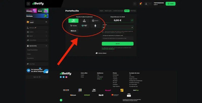 Meilleur casino betify à France